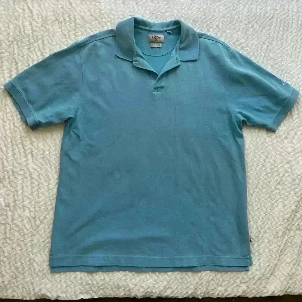 Callaway Golf- Polo Shirt- Aqua- Large